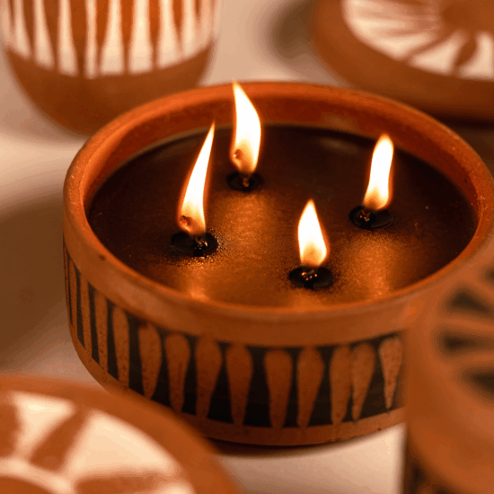 Scented candles Destinations Chios by Christina Morali for WAKS αρωματικά κεριά κεραμικό βάζο