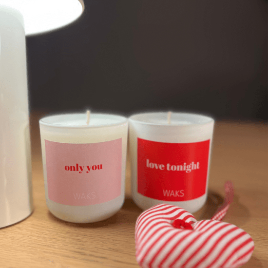 WAKS scented candles st. Valentine αρωματικά κεριά Αγίου Βαλεντίνου