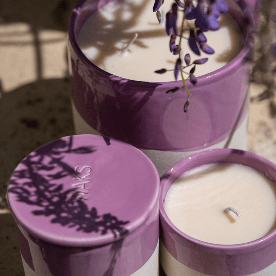 WAKS scented candles diffuser White Clay αρωματικά χώρου αρωματικά κεριά κεραμικά WAKS scented candles diffuser White Clay αρωματικά χώρου αρωματικά κεριά κεραμικά