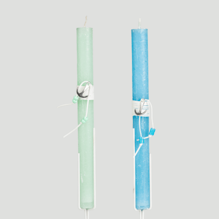 Λαμπάδα με μεταλλικό στολίδι – άγκυρα