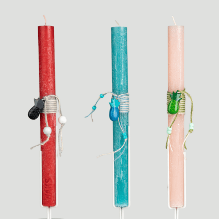 Λαμπάδα με ξύλινο στολίδι – ανανά