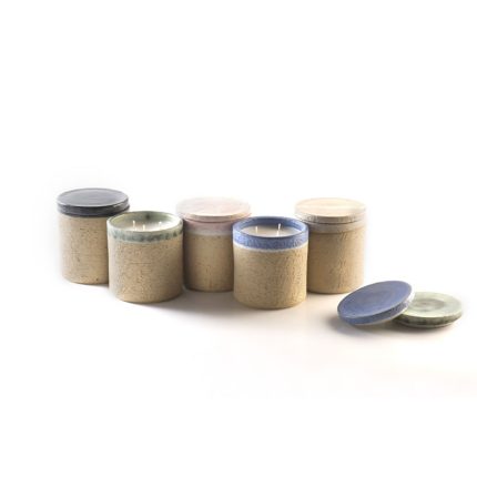 Scented Candles / Stoneware / Natural