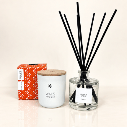 Set Orange Grove _Candle & Reed Diffuser