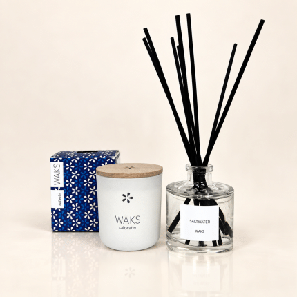 Set Saltwater _Candle & Reed Diffuser