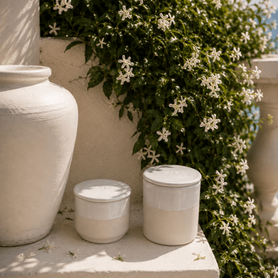 WAKS WHITE CLAY summer promo bundle two scented candles δύο αρωματικά κεριά jasmine 2 WAKS WHITE CLAY summer promo bundle two scented candles δύο αρωματικά κεριά jasmine 2