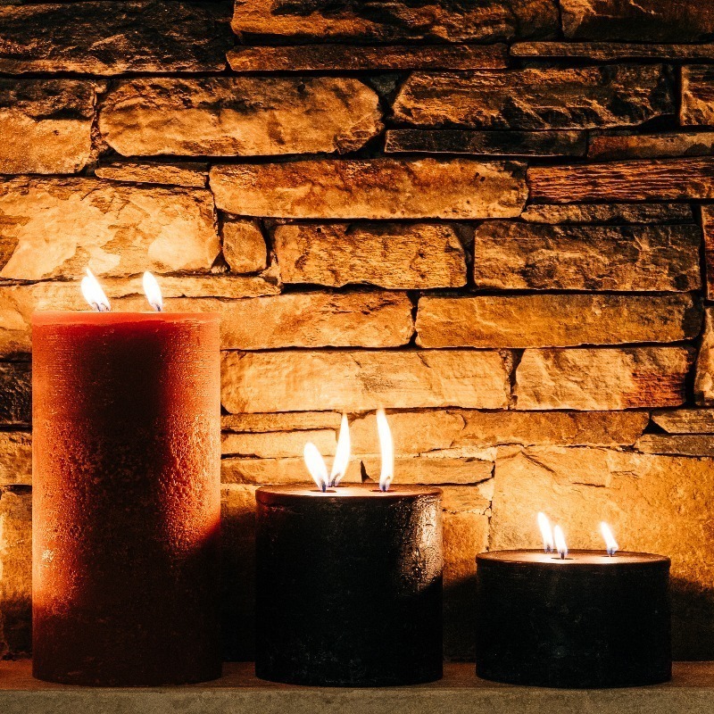 Bolsius Smooth Pillar Candles - Bordeaux Red - Pack Of 6 - 20 X 7