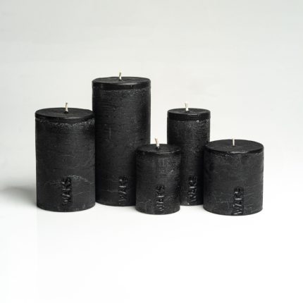 Black Pillar Candles