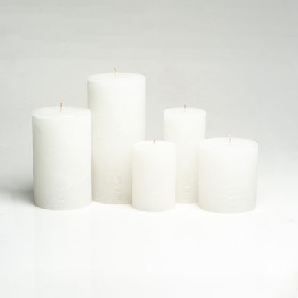 White Pillar Candles