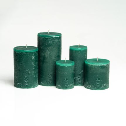 Green Pillar Candles