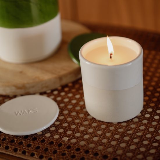 Waks scented candles white clay αρωματικά κεριά White 1 Waks scented candles white clay αρωματικά κεριά White 1