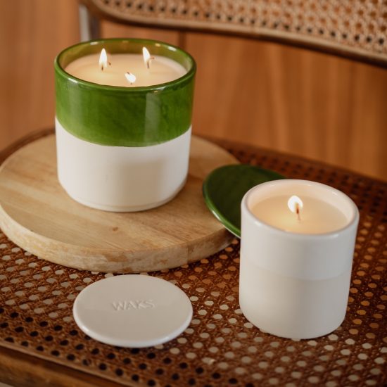 Waks scented candles white clay αρωματικά κεριά white 2 Waks scented candles white clay αρωματικά κεριά white 2