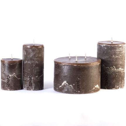 Brown Pillar Candles